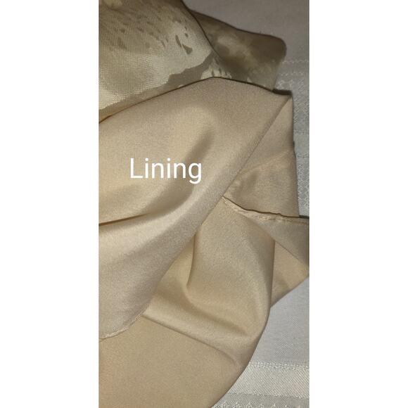 Capri Mon Cheri Silk Dress Sz 10 Ivory Tiered Burnout Wedding Old Money Luxury - Picture 11 of 16